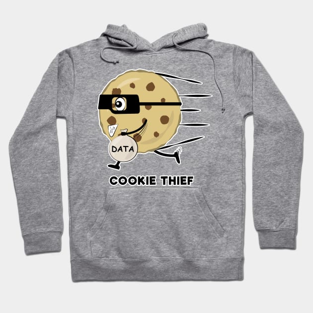 Running Thief Cookie - Funny Character Hoodie by DesignWood Atelier